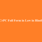 CrPC Full Form in Law in Hindi
